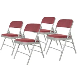 Set Of 4 Deluxe Fabric Padded Triple Brace Folding Chairs - Hampden Furnishings -Furniture Series Store GUEST 5ad060ab aedd 4666 ba0b e3efe7e198ef