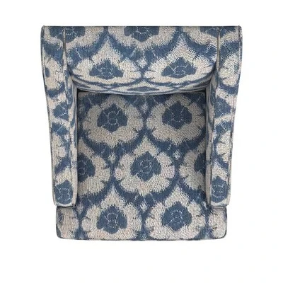 Classic Swoop Arm Chair Ikat Medallion Print - HomePop 4 Classic Swoop Arm Chair Ikat Medallion Print - HomePop - Image 4