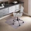 3'x4' Rectangle With Lip Solid Office Chair Mat Clear - Emma And Oliver