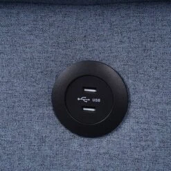 78" Nichelle Sofa Blue Fabric - Acme Furniture -Furniture Series Store GUEST 5c8e7b94 a160 4ac0 aa8a 2af38c451ee7