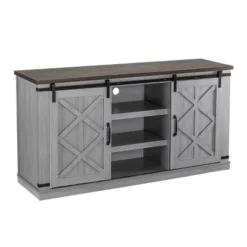 58" TV Stand For TVs Up To 65" Gray - Home Essentials 11 58" TV Stand For TVs Up To 65" Gray - Home Essentials -Furniture Series Store GUEST 5ccd3ca8 8861 4481 a79c fe8e8d344b57