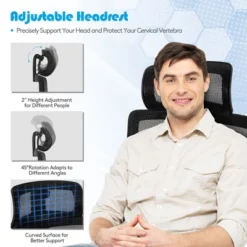 Costway Ergonomic Office Chair High-Back Mesh Chair W/Adjustable Lumbar Support -Furniture Series Store GUEST 5cff5ede 2fbd 417a 9f4d 46837718445d