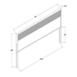 Wood & Cane Transitional Headboard - Hearth & Hand™ With Magnolia -Furniture Series Store GUEST 5d33534e d312 4fba a31c c59b7e6b6265