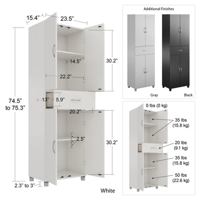 RealRooms Basin Storage Cabinet With Drawer 4 RealRooms Basin Storage Cabinet With Drawer - Image 4