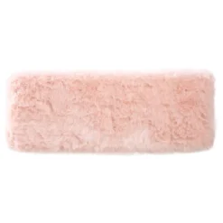 Faux Fur Rectangle Bench - Pink - HomePop -Furniture Series Store GUEST 5e25b68a d7ec 4fd7 b57e 8ceb3a7cc584