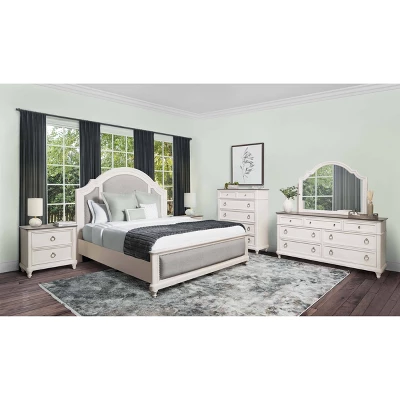 6pc Cristina Bedroom Set White - Abbyson Living 5 6pc Cristina Bedroom Set White - Abbyson Living - Image 5