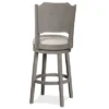 30.25" Clarion Swivel Barstool Distressed Gray - Hillsdale Furniture