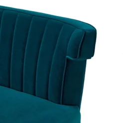 Cadmus 46" Modern Velvet Armless Loveseat With Channel-tufted Wingback For Living Room And Drawing Room| KARAT HOME -Furniture Series Store GUEST 5fa5ca87 4080 40d4 9c87 65486ccde813