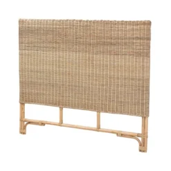 Queen Cantara Natural Rattan Headboard Brown - Bali & Pari