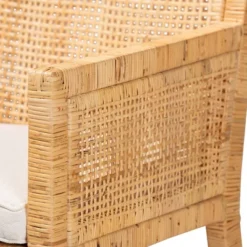 Karis Wood And Rattan Armchair Natural/White - Bali & Pari -Furniture Series Store GUEST 614c6a9b 003d 4d87 ad6e eb94a0e86840