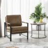 Yaheetech Retro Upholstered Accent Chair Arm Chair