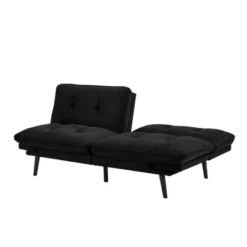 Finley Convertible Futon Sofa Bed Black - Serta -Furniture Series Store GUEST 62d1a0d2 9609 44bf acf2 7018fd833c05