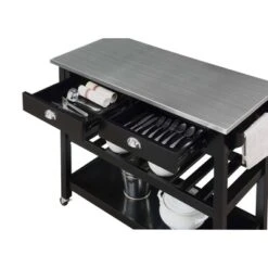 American Heritage 3 Tier Stainless Steel Kitchen Cart With Drawers - Breighton Home 14 American Heritage 3 Tier Stainless Steel Kitchen Cart With Drawers - Breighton Home -Furniture Series Store GUEST 639540c1 e1ce 4c50 ba6c b41995a65c39