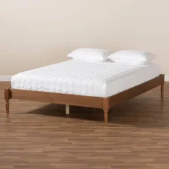 Colette French Bohemian Wood Platform Bed Frame - Baxton Studio -Furniture Series Store GUEST 651761f5 b457 4657 b61f bf4ea17b957d