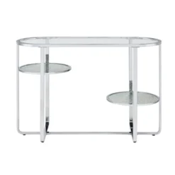 Rueledge Glam 2 Shelf Sofa Table Chrome - HOMES: Inside + Out -Furniture Series Store GUEST 653e9c05 b5ca 4922 a0f5 e25d692e3f65