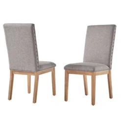 Set Of 2 Amiford Nailhead Accent Dining Chair - Inspire Q -Furniture Series Store GUEST 68a0b622 0094 4235 a4c3 bd40ab887e61