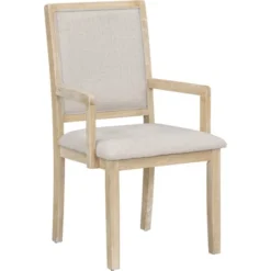 5 PCS Round Extendable Dining Table Set With Butterfly Leaf And 4 Upholstered Dining Armchairs-ModernLuxe 24 5 PCS Round Extendable Dining Table Set With Butterfly Leaf And 4 Upholstered Dining Armchairs-ModernLuxe -Furniture Series Store GUEST 6922cf99 b88a 4f43 a150 739a7885a701