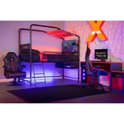 Twin Contra Customizable Mid-Sleeper Gaming Bed With TV Mount For TVs Up To 32" Black - X Rocker 20 Twin Contra Customizable Mid-Sleeper Gaming Bed With TV Mount For TVs Up To 32" Black - X Rocker -Furniture Series Store GUEST 6955164d 81f0 45c2 814b 7d3670f0d781