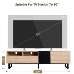 70.9" Contemporary TV Stand With 2 Drawers And 2 Doors - ModernLuxe -Furniture Series Store GUEST 696c3279 1e8c 469b 8224 57a6a149331e