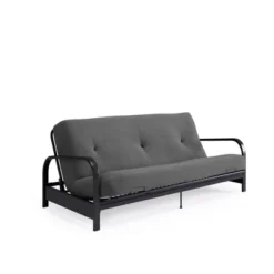 Full Axton Metal Arm Futon Frame With Mattress - Room & Joy -Furniture Series Store GUEST 6b21b204 c120 4f6c b9ca 9159a3040e29