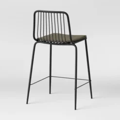 Set Of 2 Sodra Rounded Seat Wire Counter Height Barstool Black - Threshold™ -Furniture Series Store GUEST 6b7f294e b01b 43f7 ab3c d0ae1779d18d