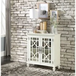 Eliza Wood Sideboard In Antique White - Lexicon