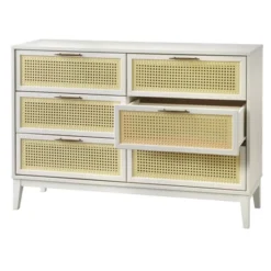 Andros 6 Drawer Dresser With Faux Cane Drawer Fronts - Buylateral -Furniture Series Store GUEST 6b9c15fd a619 4b4c b531 0bb81b71f1b9
