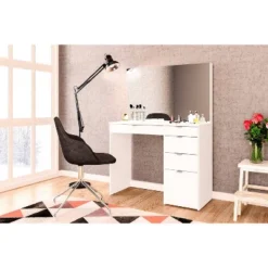 Linden Vanity With Mirror White - Polifurniture -Furniture Series Store GUEST 6c739130 04d5 4817 be2a 7ffff6c0c953