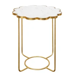 Ophelia White Marble Top Side Accent Table Gold - StyleCraft -Furniture Series Store GUEST 6d03fa39 b1b2 403d a308 3d0491fc3000