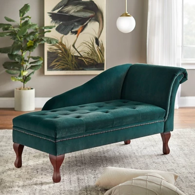 Storage Chaise Emerald Green - Buylateral 1 Storage Chaise Emerald Green - Buylateral