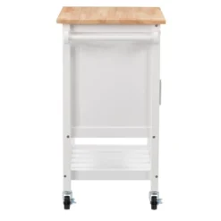 Sage Wood Kitchen Cart White - CorLiving -Furniture Series Store GUEST 6dc61574 89b7 4351 a60b df69ee62697c