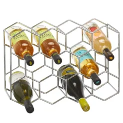 MDesign Hexagon 11 Bottle Wine Rack For Kitchen Counter Or Fridge -Furniture Series Store GUEST 6dd7f036 42af 4c4d 8732 2ece03a12543
