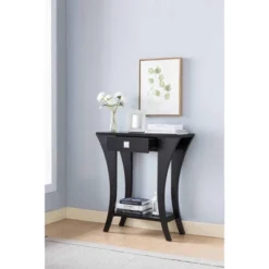 FC Design 31.5"W Console Table With One Drawer And Curved Legs -Furniture Series Store GUEST 6e2ba02e 7e1f 4fd6 8fba be2f82a3e90a