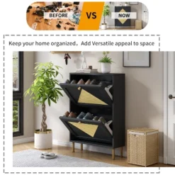 23.6" Rattan Modern Shoe Cabinet With 2 Flap Drawers - ModernLuxe 13 23.6" Rattan Modern Shoe Cabinet With 2 Flap Drawers - ModernLuxe -Furniture Series Store GUEST 6e94f874 aaf8 4306 ae09 21cbe52b1f38