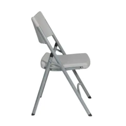 Heavy Duty Resin Folding Chair Light Gray - OSP Home Furnishings
