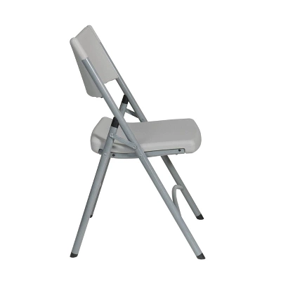Heavy Duty Resin Folding Chair Light Gray - OSP Home Furnishings 1 Heavy Duty Resin Folding Chair Light Gray - OSP Home Furnishings