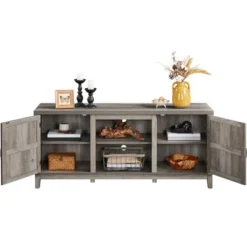 Yaheetech Farmhouse TV Stand For TVs Up To 65in Entertainment Center With Storage Cabinet 11 Yaheetech Farmhouse TV Stand For TVs Up To 65in Entertainment Center With Storage Cabinet -Furniture Series Store GUEST 7023d7dc ef49 4c39 a55f f6315c238c2b