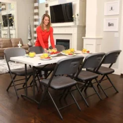 4pk Padded Commercial Grade Folding Chair Gray - Lifetime -Furniture Series Store GUEST 705e896b e49e 48e2 ba87 fb82f952afa7