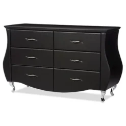 Enzo Modern And Contemporary Faux Leather 6 Drawer Dresser - Baxton Studio -Furniture Series Store GUEST 7082119c 4d63 4951 8112 66a78a94af98