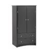 Clothing Armoire Black - Prepac