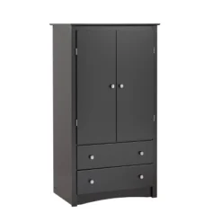 Clothing Armoire Black - Prepac