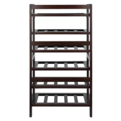 Silvi 30 Bottles Wine Rack Wood/Toasted Walnut - Winsome -Furniture Series Store GUEST 73e222d2 ae1d 42c4 aab1 10f26eef8754