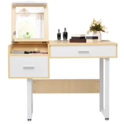 Costway Vanity Table Flip Top Square Makeup Table Writing Table -Furniture Series Store GUEST 73f1f33c 4b8b 4ff8 832e ea9da907a7e6
