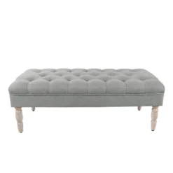 Classic Tufted Medium Bench - HomePop -Furniture Series Store GUEST 753ada81 8622 40af a966 696d48083ef1