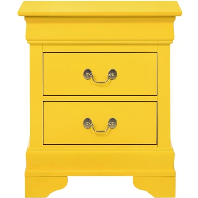 Passion Furniture Louis Philippe 2-Drawer Nightstand (24 In. H X 21 In. W X 16 In. D) 8 Passion Furniture Louis Philippe 2-Drawer Nightstand (24 In. H X 21 In. W X 16 In. D) - Image 8
