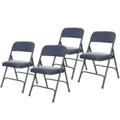Set Of 4 Deluxe Fabric Padded Folding Chairs With Frame - Hampden Furnishings -Furniture Series Store GUEST 756694d6 b9a8 4dc0 95fa 8f26eaced24b