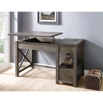 Dexter Lift Writing Desk Distressed Gray - Steve Silver Co. 3 Dexter Lift Writing Desk Distressed Gray - Steve Silver Co. - Image 3