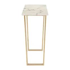 Modern Faux Marble And Stainless Steel 47" Rectangular Console Table - Stone/Gold - ZM Home 17 Modern Faux Marble And Stainless Steel 47" Rectangular Console Table - Stone/Gold - ZM Home -Furniture Series Store GUEST 75fe5ef7 8fcf 4c24 9fc8 cf432405b9b4