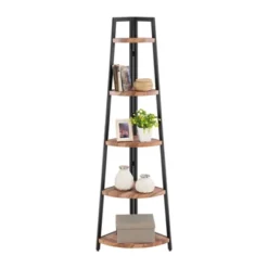70" Free Standing 5 Tier Pyramid Corner Shelf - Danya B. -Furniture Series Store GUEST 769d7c47 afea 4dc5 ba61 980805a27a71