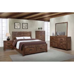 5pc King Wren Platform Storage Bedroom Set Chestnut - Picket House Furnishings -Furniture Series Store GUEST 77cfbf17 1e7a 4356 bcce 1012ce27a9c4